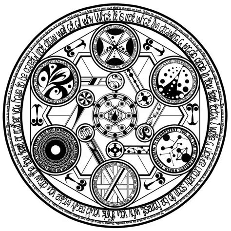 spell circle tattoo